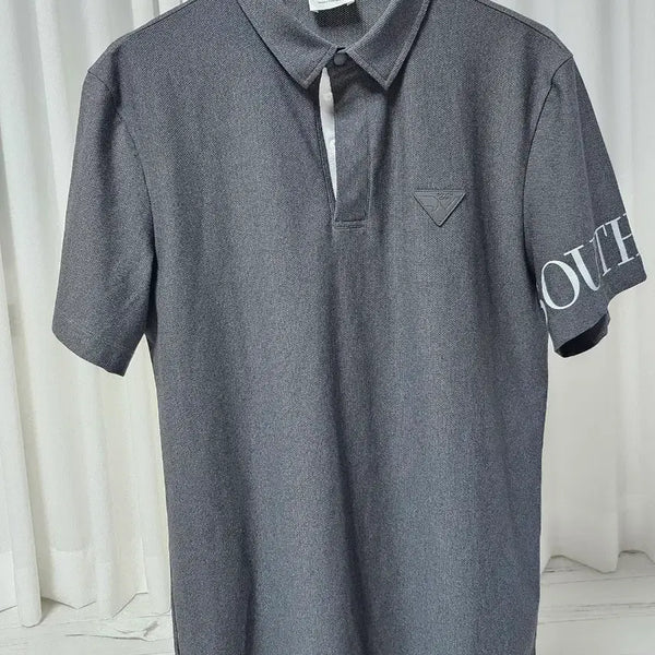 [BUNJANG] Southcape Men's Functional Short-Sleeve Polo Shirt Dark Grey L / 사우스케이프 SOUTHCAPE 남성 기능성 반팔 카라티 다크그레이 100(L)
