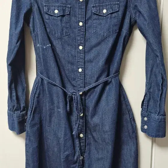 [BUNJANG] Denim Shirt Dress / 청 데님 셔츠 원피스