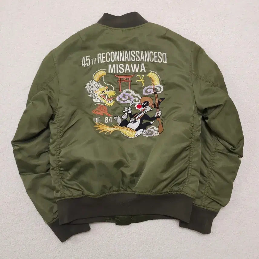 [BUNJANG] Aspesi MA-1 US Air Force 45th Reconnaissance Squadron Jacket / 아스페시 ma-1 미공군 45 전술정찰비행대 자켓