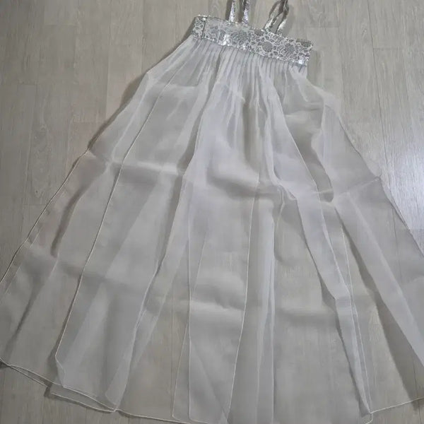 [BUNJANG] White Hanbok Skirt / 흰색 한복 갈래치마 팝니다