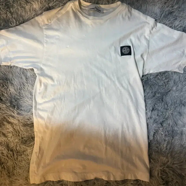 [BUNJANG] Stone Island White T-Shirt Size S / 스톤아일랜드 화이트 반팔티 s