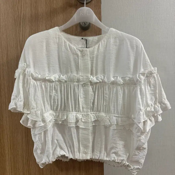 [BUNJANG] SJ SJ Frill Detail Blouse / sjsj 블라우스