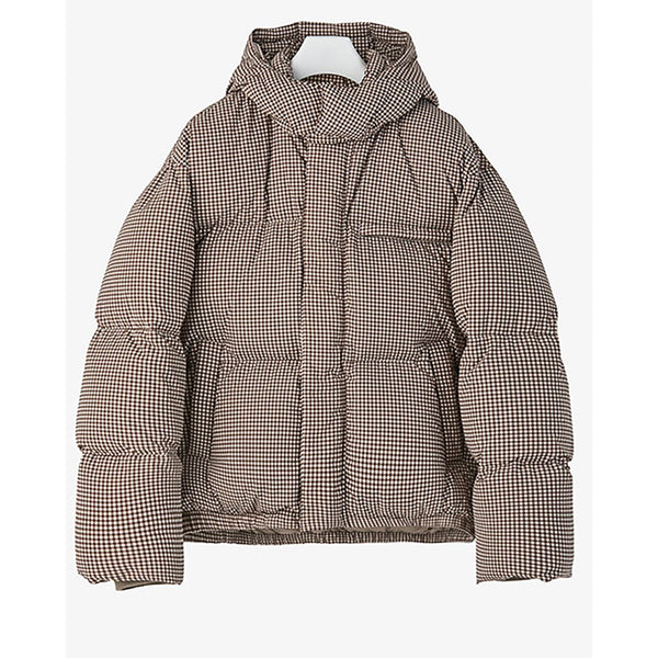 [BUNJANG] COOR Goose Down Cloud Check Padded Jacket / 쿠어 구스다운 클라우드 체크 패딩 자켓
