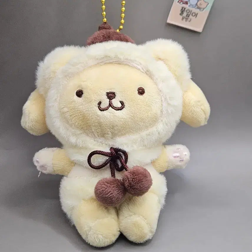 [BUNJANG] Sanrio Pompompurin Cat Charm / 폼폼푸린 고양이 키링. 새상품. 산리오