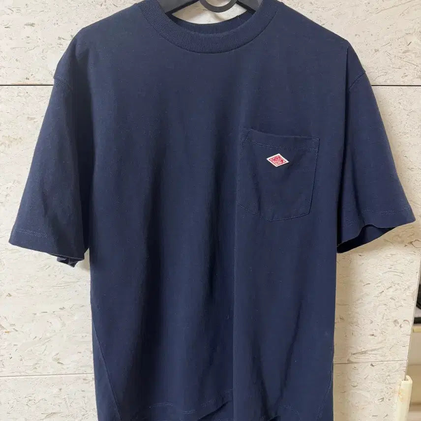 [BUNJANG] DanTon Short Sleeve Pocket T-Shirt Navy M / 단톤 반팔 포켓 티셔츠 네이비 M사이즈