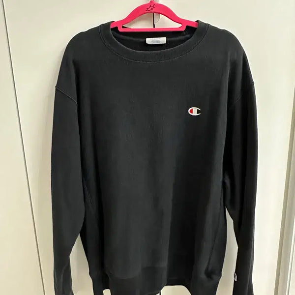 [BUNJANG] Champion Sweatshirt Black / 챔피온 맨투맨 검정
