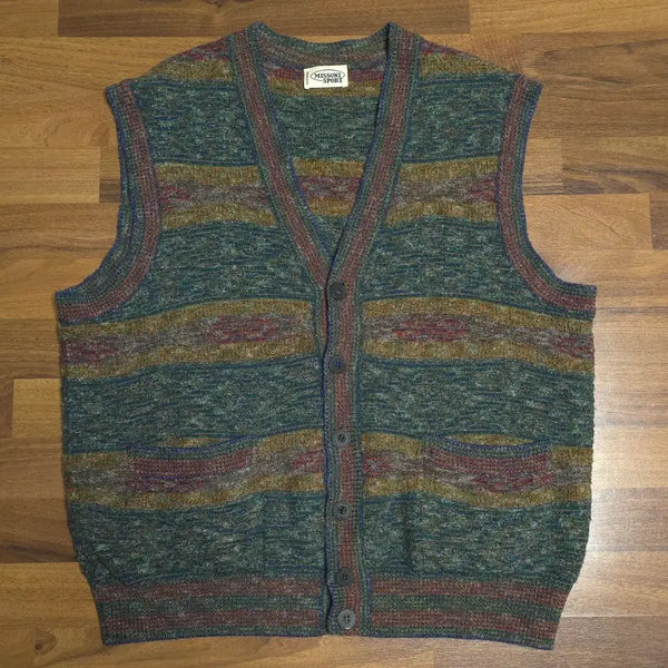 [BUNJANG] Missoni Sport Knit Vest / [2XL]미쏘니 스포츠 니트 베스트