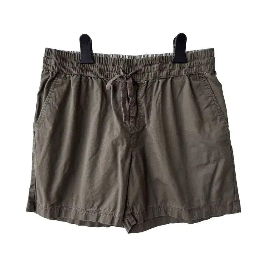 [BUNJANG] Khaki Cotton Banding Shorts / F/카키 밴딩 반바지