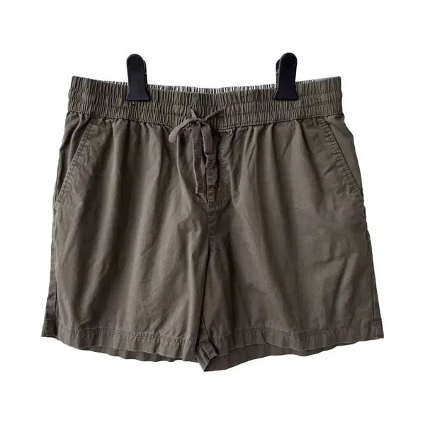 [BUNJANG] Khaki Cotton Banding Shorts / F/카키 밴딩 반바지