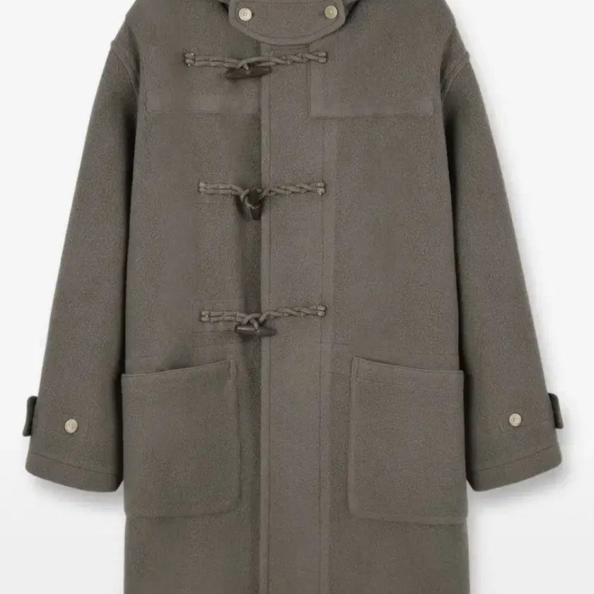 [BUNJANG] Brownbread 23FW Duffle Coat Olive Grey / [4] 브라운야드 23fw 더플코트 올리브그레이