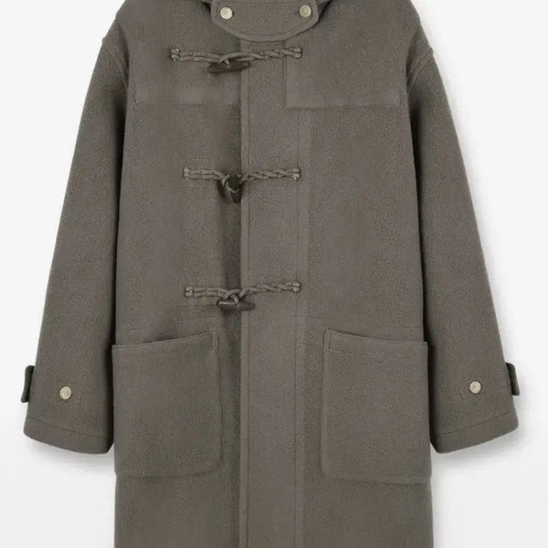 [BUNJANG] Brownbread 23FW Duffle Coat Olive Grey / [4] 브라운야드 23fw 더플코트 올리브그레이