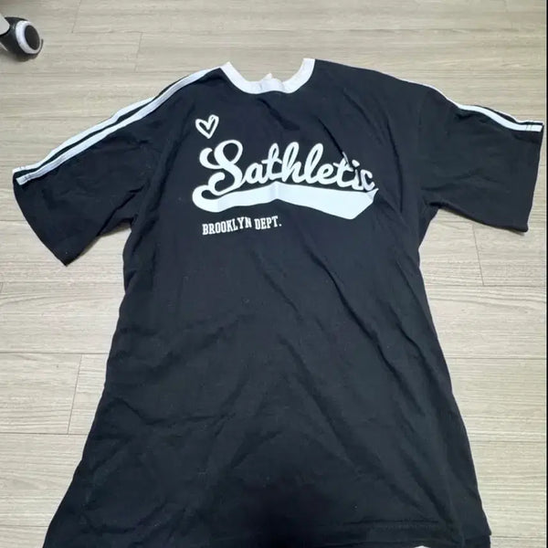 [BUNJANG] Cute Short Sleeve Ringer T-Shirt / 귀여운 반팔 링거티