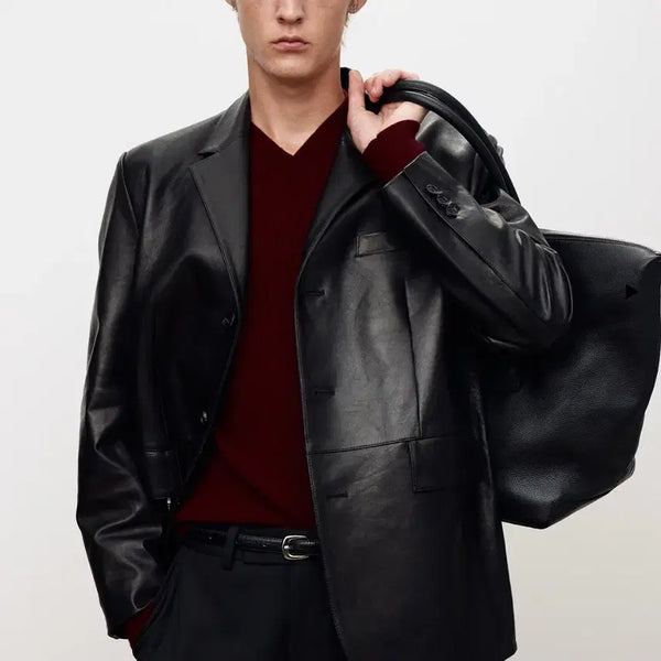[BUNJANG] Tonywack Tailored Leather Jacket L / 토니웩 테일러드 레더자켓 L