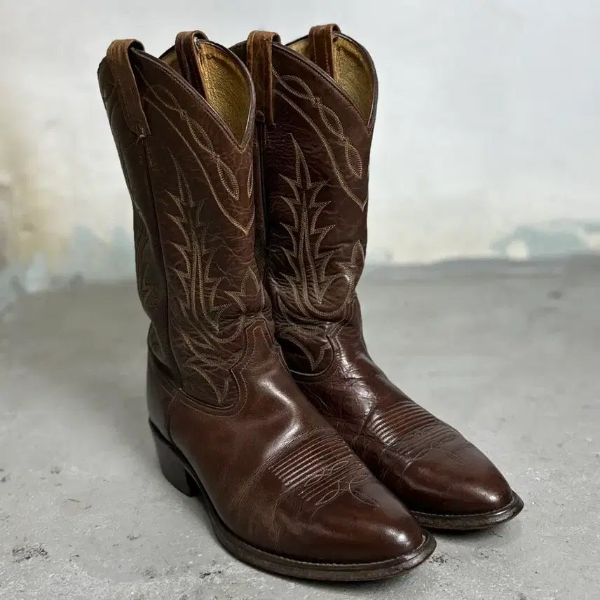 [BUNJANG] Tony Lama 90's Vintage Cowboy Western Boots / [270] 90's 빈티지 토니라마 카우보이 웨스턴 부츠 에이징