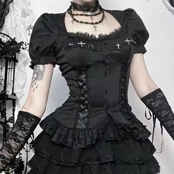 [BUNJANG] Gothic Style Top / 고스로리st 고딕 상의