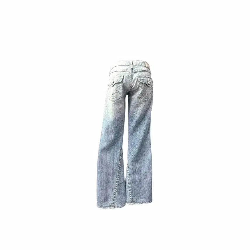 [BUNJANG] True Religion Original Washed Light Blue Bootcut Jeans / 오리지널 트루릴리젼 워싱 연청  부츠컷