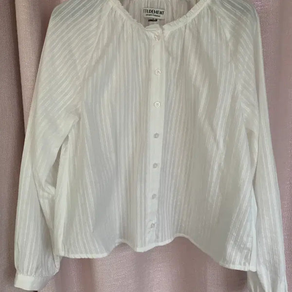[BUNJANG] Tudment Blouse White / 튜드먼트 블라우스 화이트