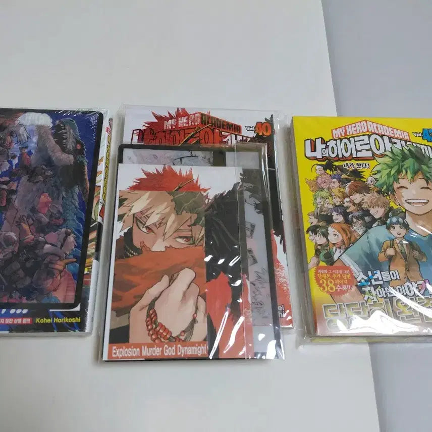 [BUNJANG] My Hero Academia Volumes 40, 41, 42 with Triple and Double Bonuses / 히로아카 나히아 40, 41권 트리플 특전 42권 더블 특전