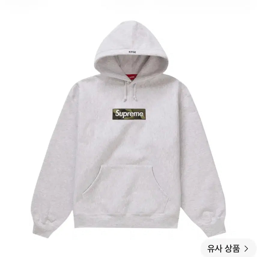 [BUNJANG] Supreme Camo Box Logo Hoodie Grey M / 슈프림 카모 박스로고 후드 그레이 23fw M