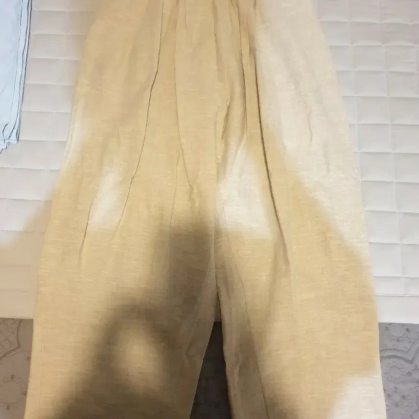[BUNJANG] Cosyharu Wide Linen Pants Ivory / 코시하루 와이드 린넨 팬츠