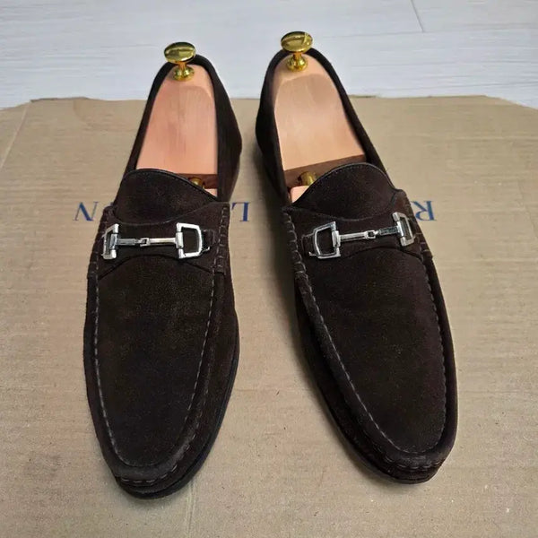 [BUNJANG] Gucci Horsebit Suede Loafers UK 8.5 / [Gucci] 구찌 홀스빗 스웨이드 로퍼 UK8.5