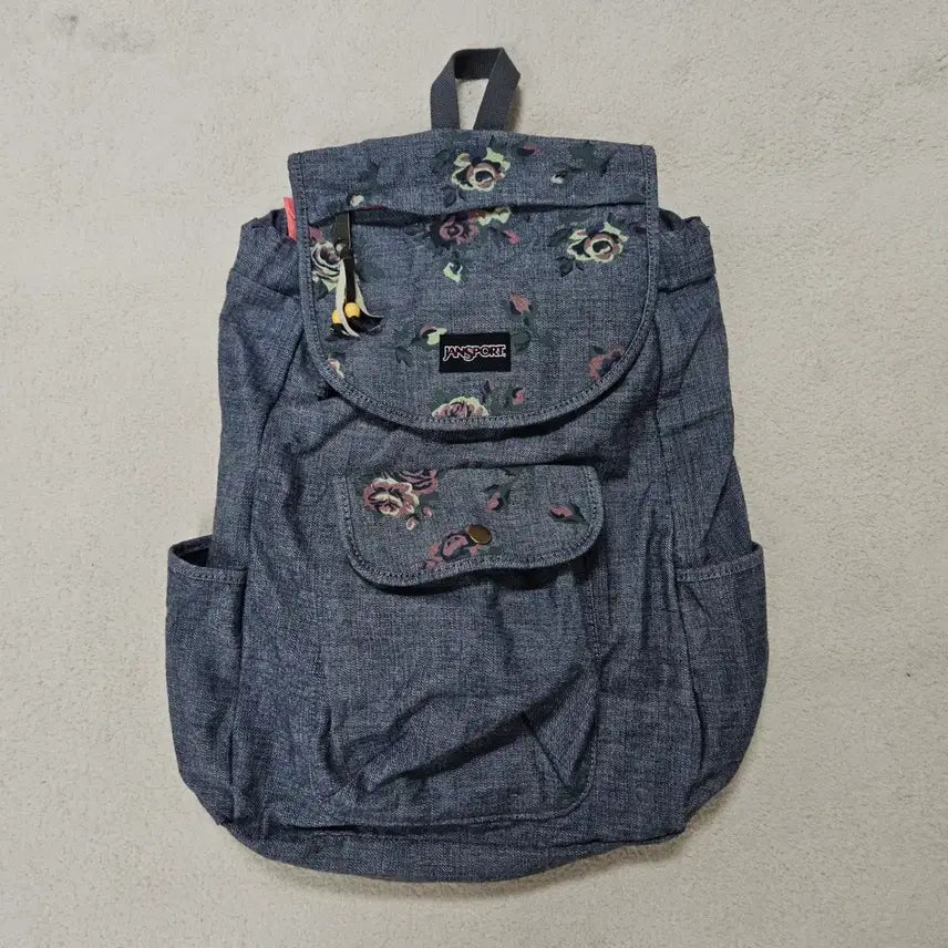 [BUNJANG] JanSport Y2K JPN Flower Denim Backpack / 잔스포츠 y2k JPN 플라워 데님 희귀 백팩 급처