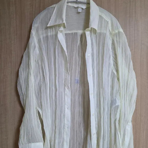 [BUNJANG] H&M See-through Shirt M / H&M 에이치엔엠 시스루 셔츠 M