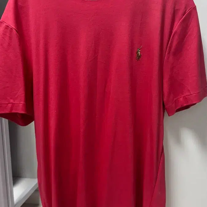 [BUNJANG] Polo Ralph Lauren Pink Custom Fit T-Shirt - Size M / 폴로 랄프로렌 반팔티 핑크 커스텀핏 M