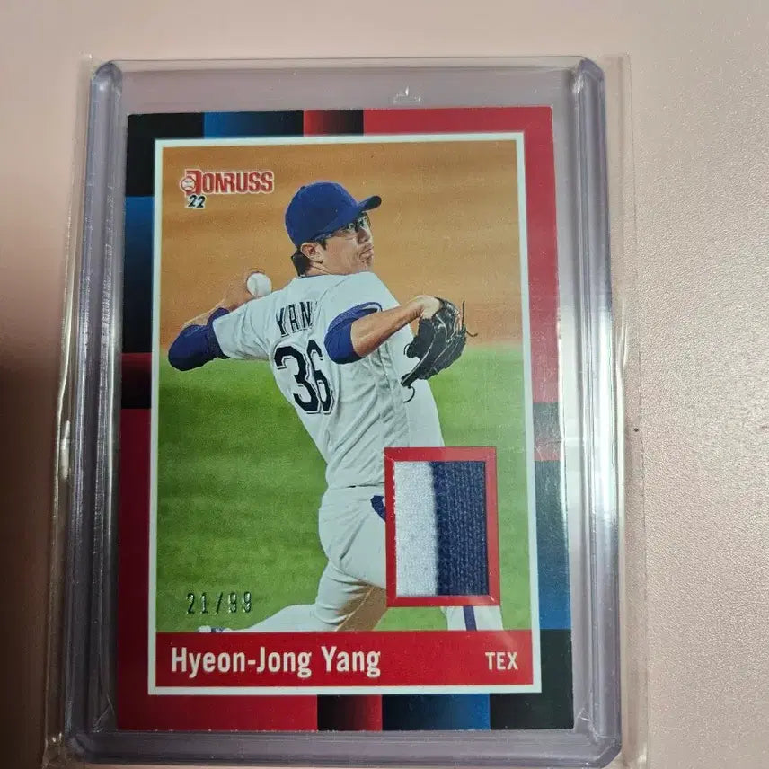 [BUNJANG] Yang Hyeon-jong 99 Limited Edition Panini Patch Card / 양현종 99장 한정 파니니 패치 카드