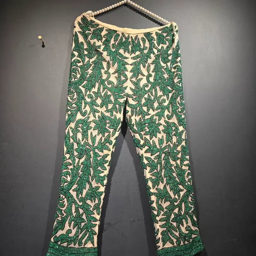[BUNJANG] GANNI Embellished Pattern Pants / 가니 비즈패턴 팬츠