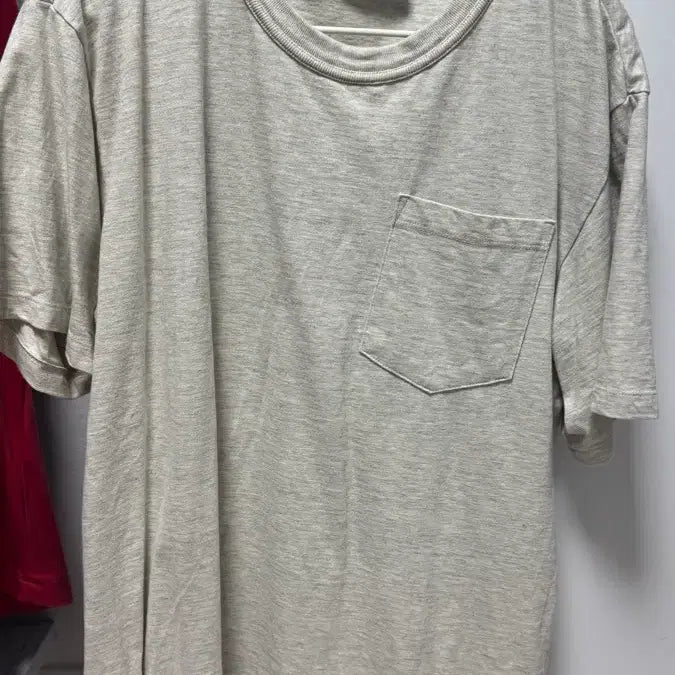 [BUNJANG] Eastlogue Permanent Short Sleeve T-Shirt Oatmeal L / 이스트로그 퍼머넌트 반팔 티셔츠 오트밀 컬러 L