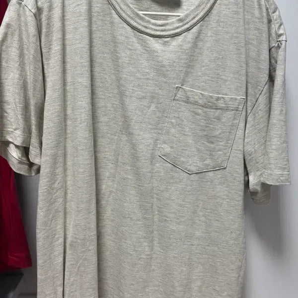 [BUNJANG] Eastlogue Permanent Short Sleeve T-Shirt Oatmeal L / 이스트로그 퍼머넌트 반팔 티셔츠 오트밀 컬러 L