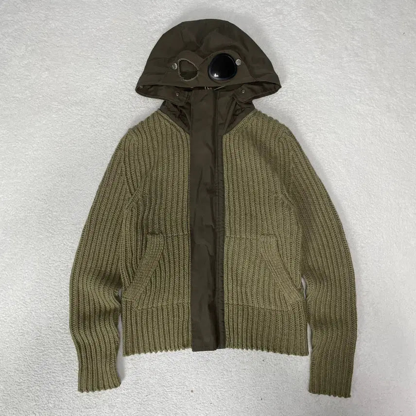 [BUNJANG] CP Company Lens Zip-Up Hoodie Knit / 올드 CP컴퍼니 렌즈 니트 후드집업