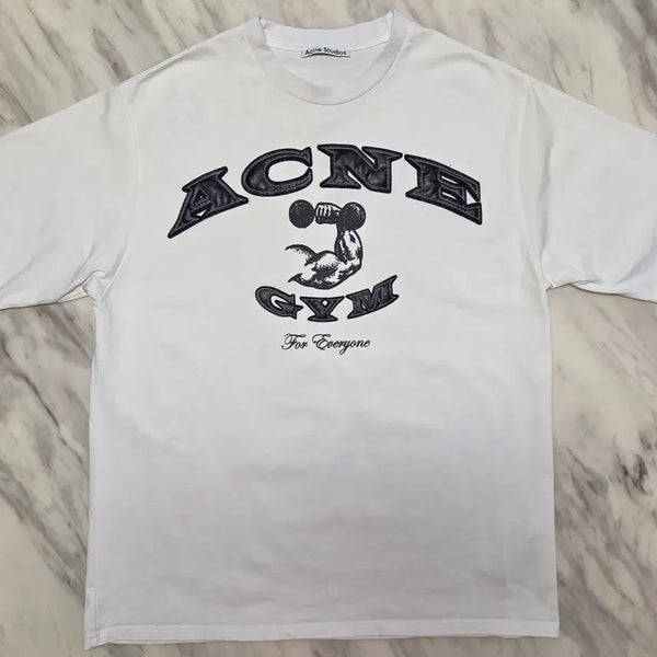 [BUNJANG] Acne Studios Jim Logo Cotton T-Shirt / 아크네스튜디오 짐 로고 코튼 반팔 티셔츠