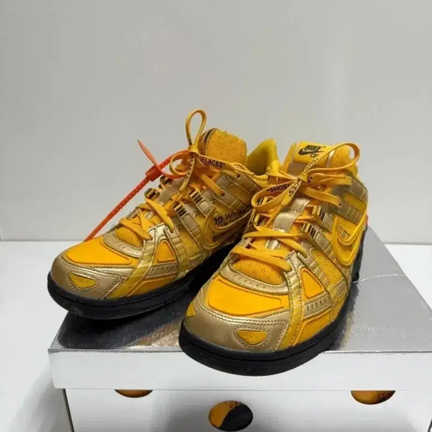 [BUNJANG] Nike Off-White Air Rubber Dunk Yellow Gold / 나이키 오프화이트 유니버시티 에어 러버 덩크