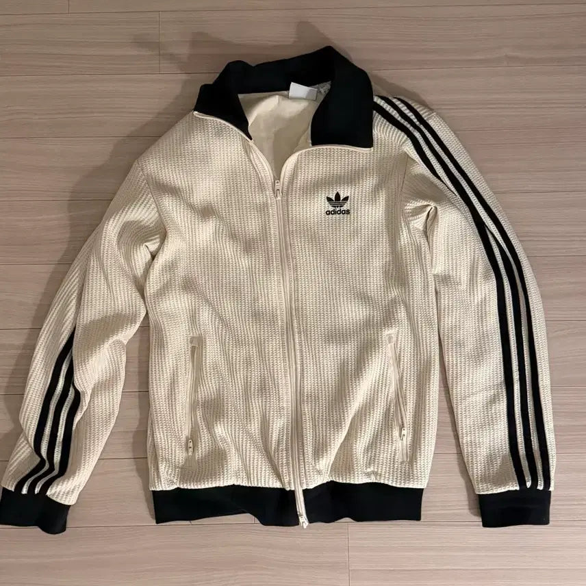 [BUNJANG] Adidas Waffle Beckenbauer Track Top Wonder White M / 아디다스 와플 베켄바우어 트랙탑 원더 화이트 m