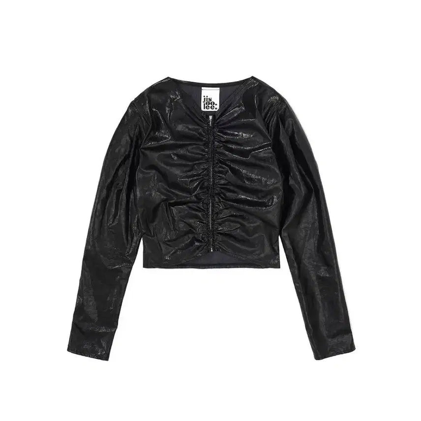 [BUNJANG] Jisoo Gathering Jacket Black / 지수리 게더링 자켓 블랙