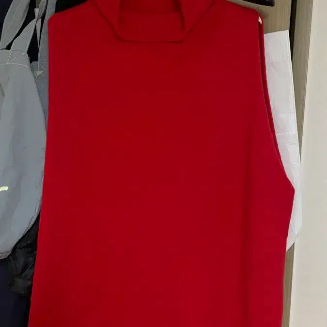 [BUNJANG] Cashmere Blend Sleeveless Turtleneck Knit Vest / 캐시미어 혼방 터틀넥 민소매 니트 베스트