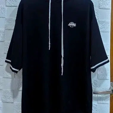 [BUNJANG] NBA Black Half-Sleeve Hoodie L / (H)NBA 반팔 후드티 블랙 L