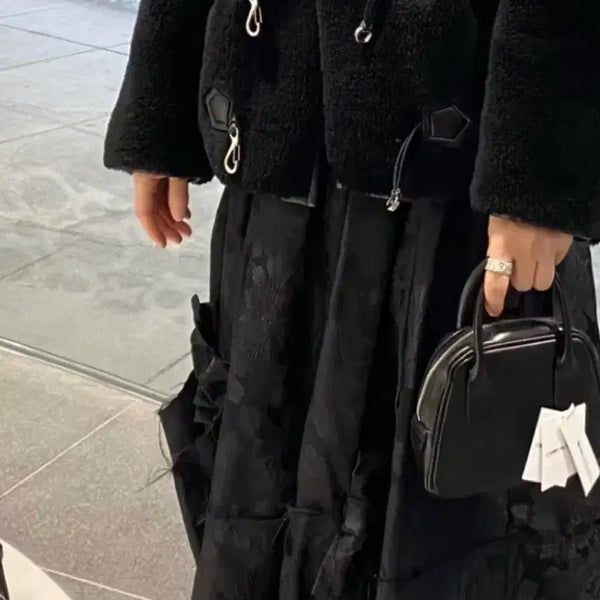 [BUNJANG] Comme des Garçons Round No. 1 Aoyama Bag Black Leather Tote / 꼼데가르송 라운드 1호 아오야마백 블랙 경리 가방