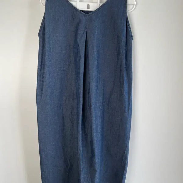 [BUNJANG] Spick & Span Indigo Denim Dress / 스픽앤스팬 일제 인디고 데님 원피스 66 77