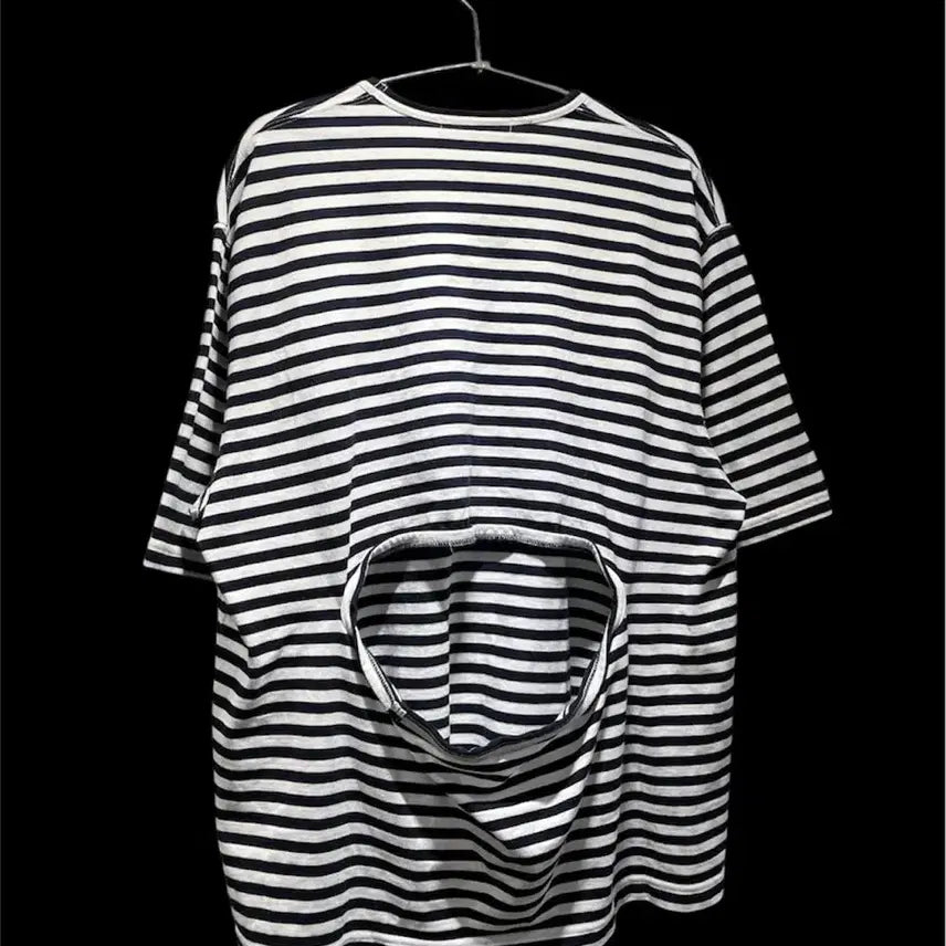 [BUNJANG] Comme des Garçons Junya Watanabe Back Cut-Out Short Sleeve T-Shirt / 꼼데가르송 준야와타나베 백 컷아웃 반팔티