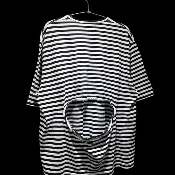[BUNJANG] Comme des Garçons Junya Watanabe Back Cut-Out Short Sleeve T-Shirt / 꼼데가르송 준야와타나베 백 컷아웃 반팔티