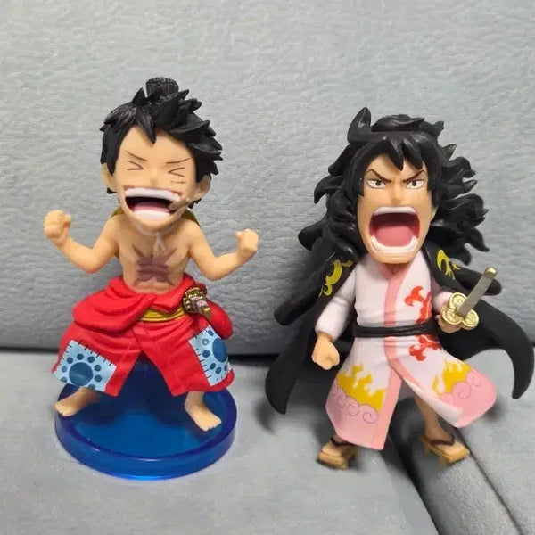 [BUNJANG] One Piece World Collectable Figure Wano Country Luffy & Momonosuke Bundle Set / 원피스 월콜 와노쿠니 루피+모모 일괄판매