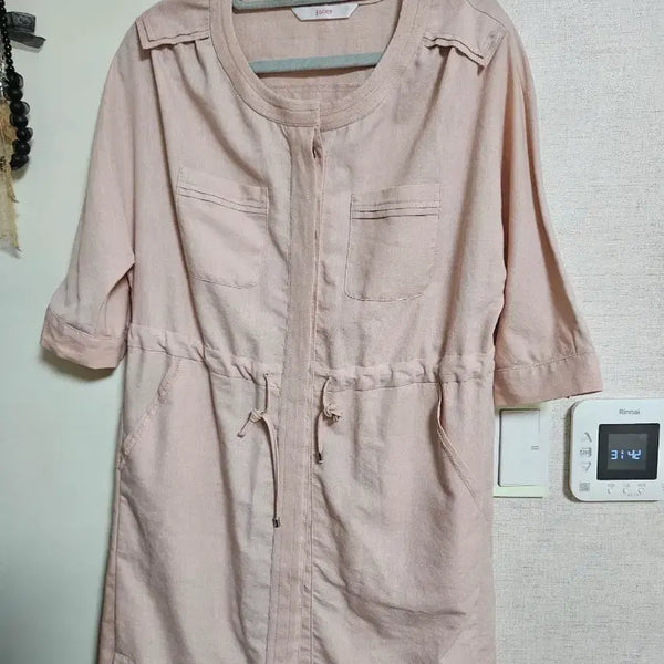 [BUNJANG] Soop Pink Shirt Dress Size 55 / 숲 핑크색 셔츠 원피스 55