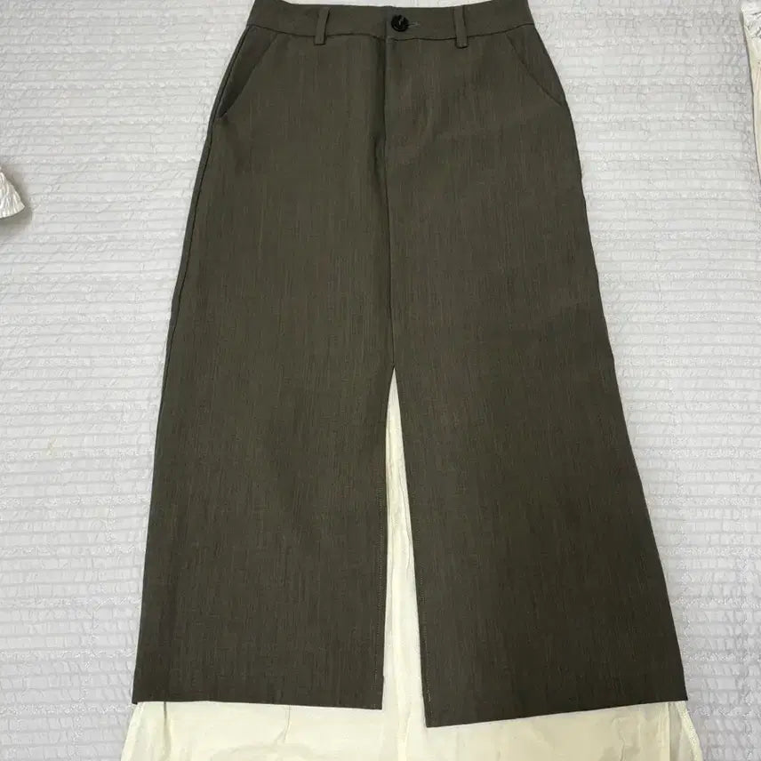 [BUNJANG] 66girls Layered Long Skirt - Khaki, Size S / 새상품 육육걸즈 레이어드 롱스커트 S 카키