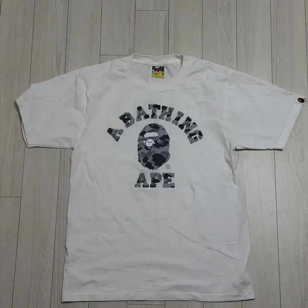 [BUNJANG] BAPE Camo College T-Shirt / 베이프 카모 컬리지 반팔