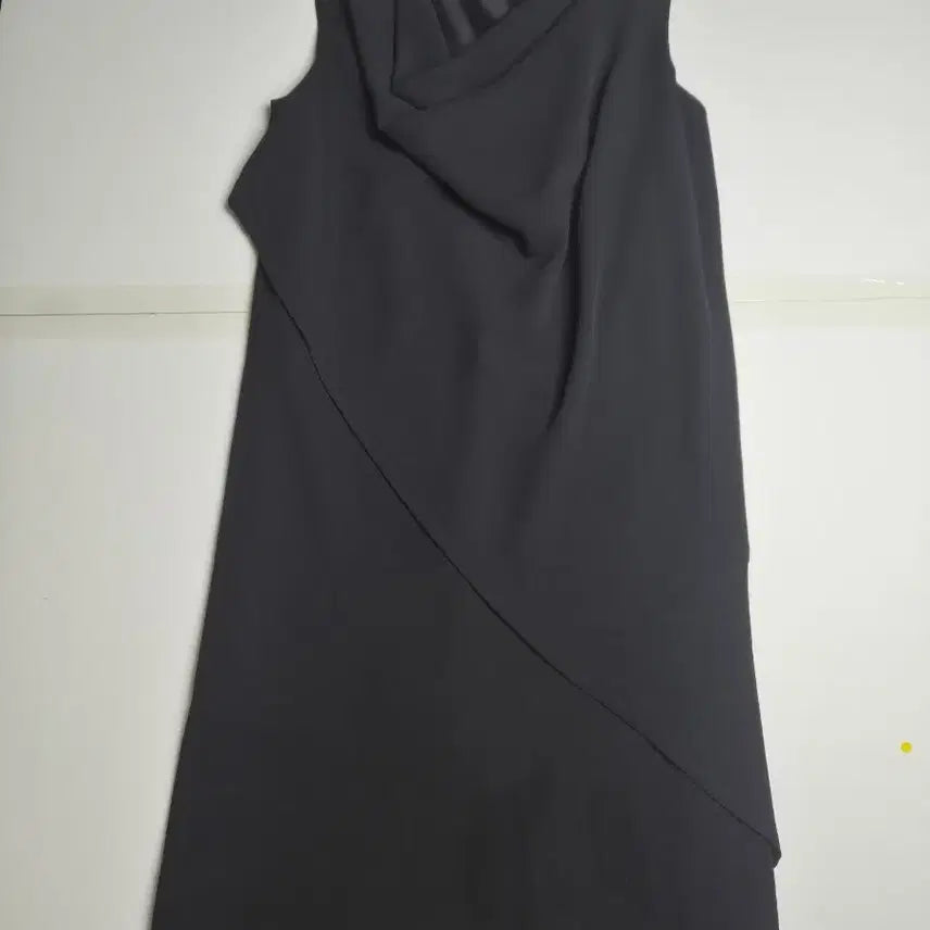 [BUNJANG] ELLE Draped Dress - Black, Size M / ( ELLE )드레이프 원피스 M
