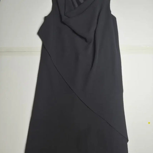 [BUNJANG] ELLE Draped Dress - Black, Size M / ( ELLE )드레이프 원피스 M