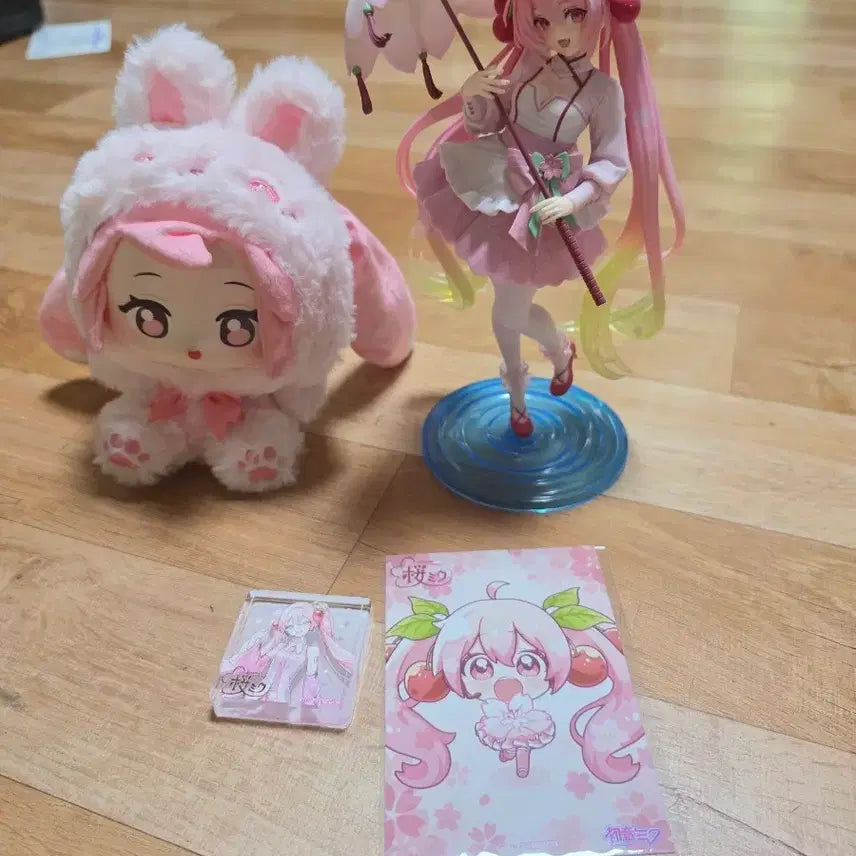 [BUNJANG] Sakura Miku Figure & Goods Set / 사쿠라 미쿠 피규어 굿즈 세트